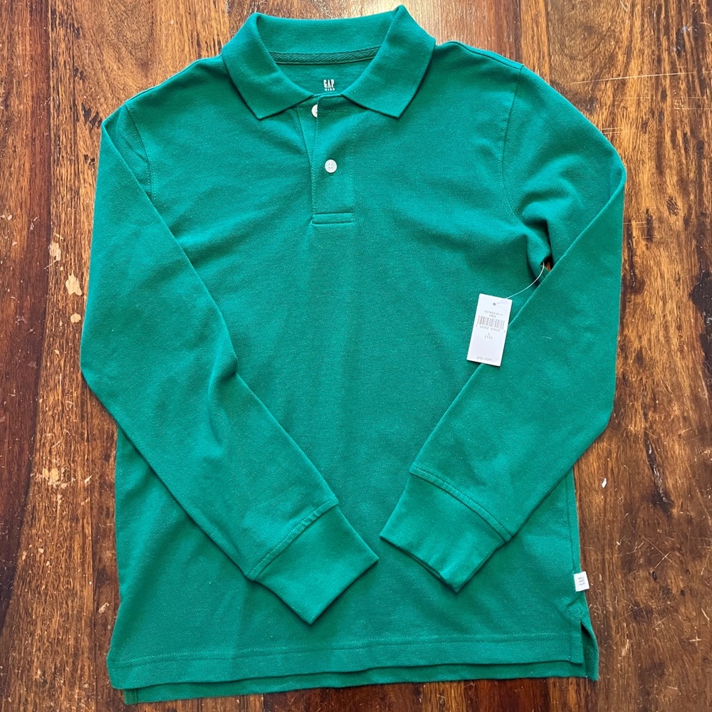 GAP long sleeve polo. Size L